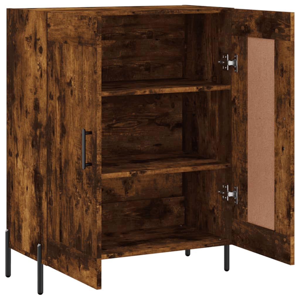 vidaXL Buffet chêne fumé 69,5x34x90 cm Bois d'ingénierie