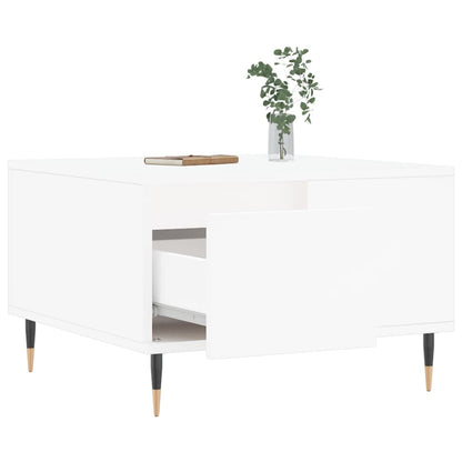 vidaXL Couchtisch Weiß 55x55x36,5 cm Holzwerkstoff