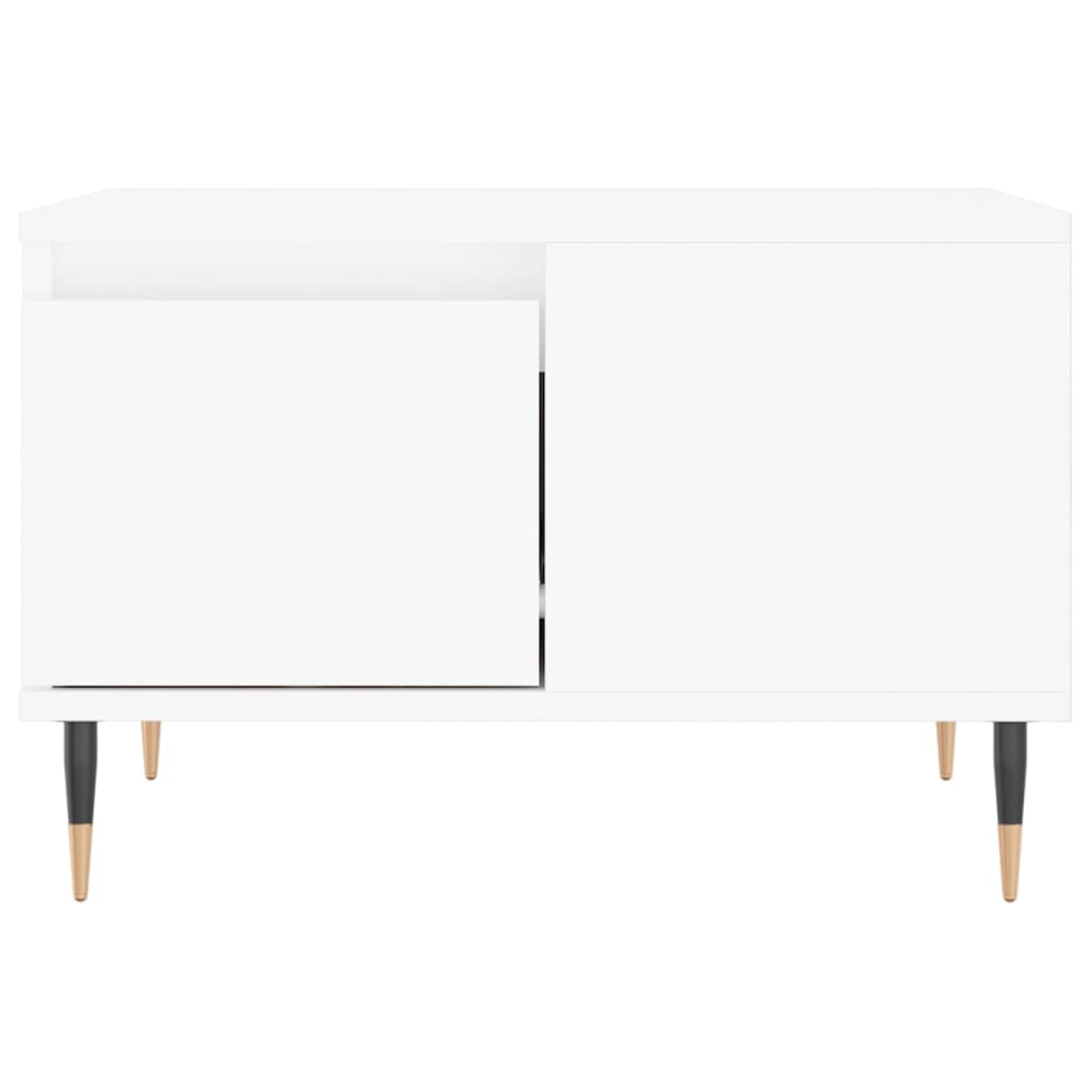 vidaXL Couchtisch Weiß 55x55x36,5 cm Holzwerkstoff