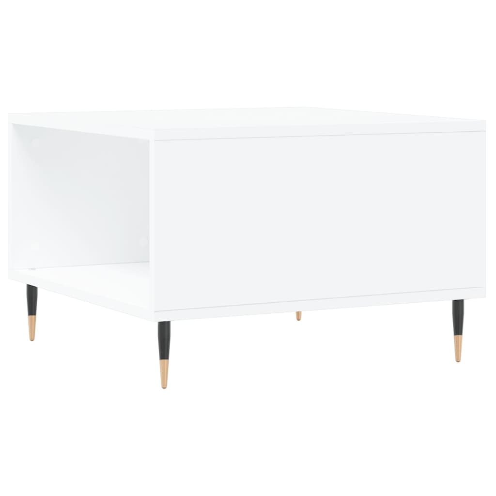 vidaXL Couchtisch Weiß 55x55x36,5 cm Holzwerkstoff