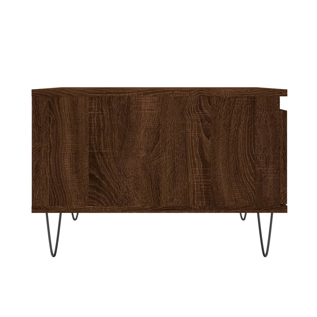 vidaXL Couchtisch Braun Eichen-Optik 55x55x36,5 cm Holzwerkstoff