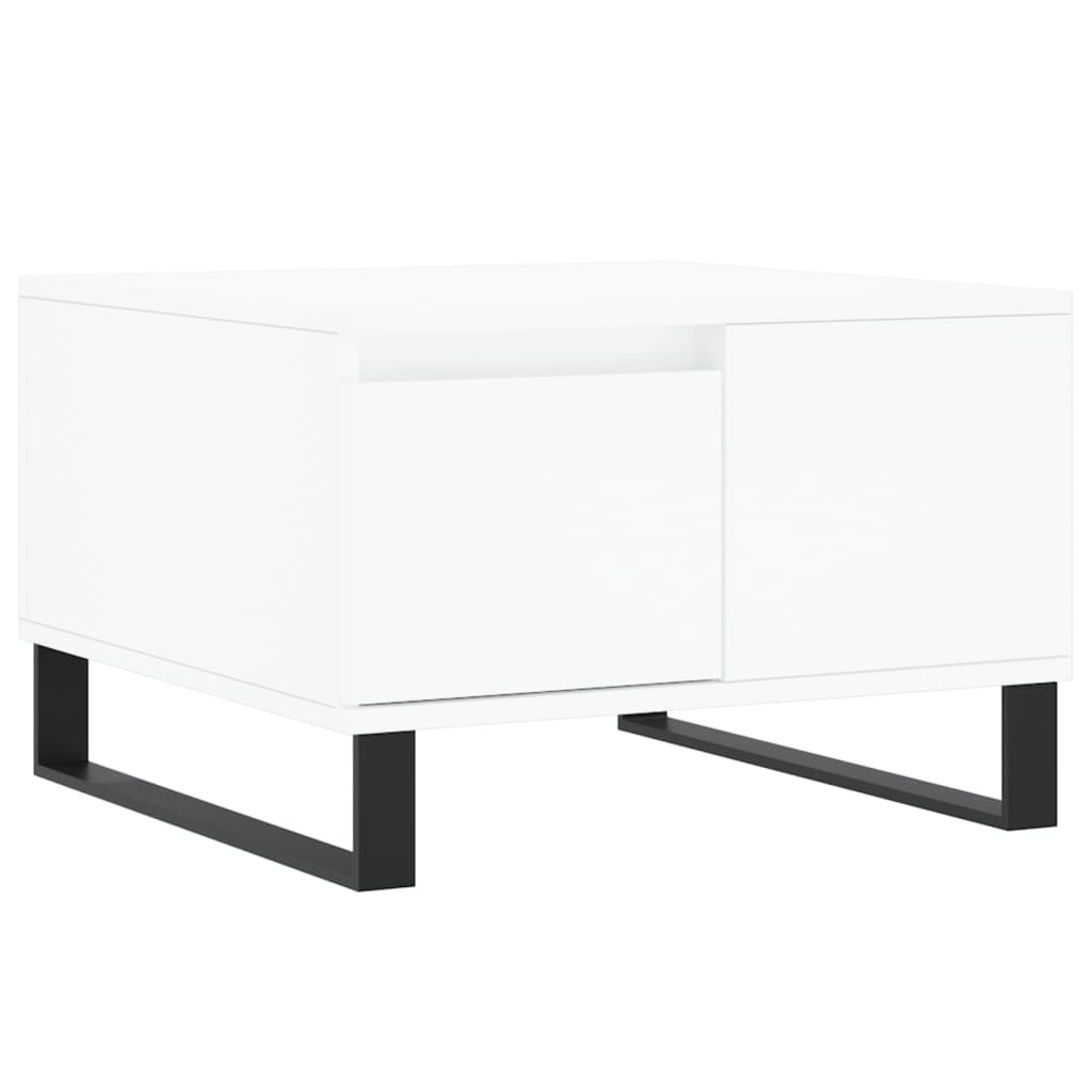 vidaXL Couchtisch Weiß 55x55x36,5 cm Holzwerkstoff