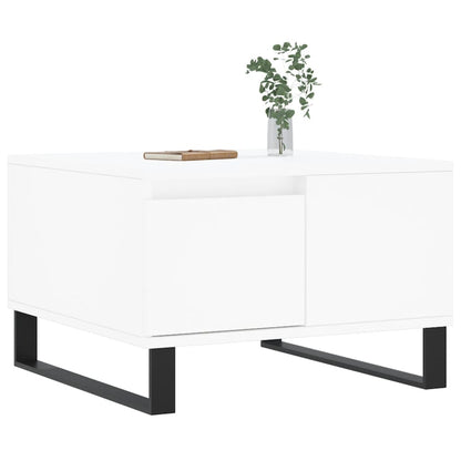 vidaXL Couchtisch Weiß 55x55x36,5 cm Holzwerkstoff