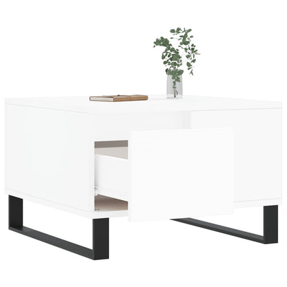 vidaXL Couchtisch Weiß 55x55x36,5 cm Holzwerkstoff