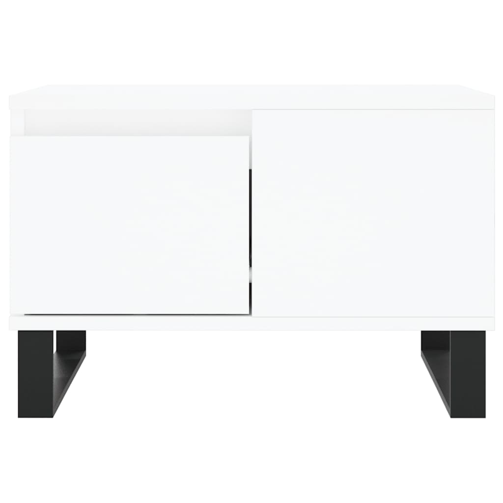 vidaXL Couchtisch Weiß 55x55x36,5 cm Holzwerkstoff