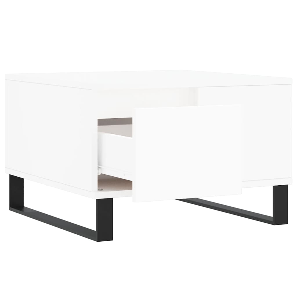 vidaXL Couchtisch Weiß 55x55x36,5 cm Holzwerkstoff