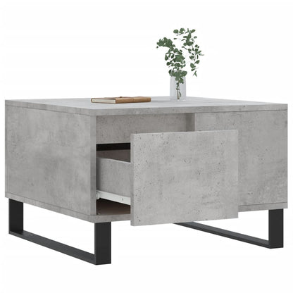 vidaXL Couchtisch Betongrau 55x55x36,5 cm Holzwerkstoff