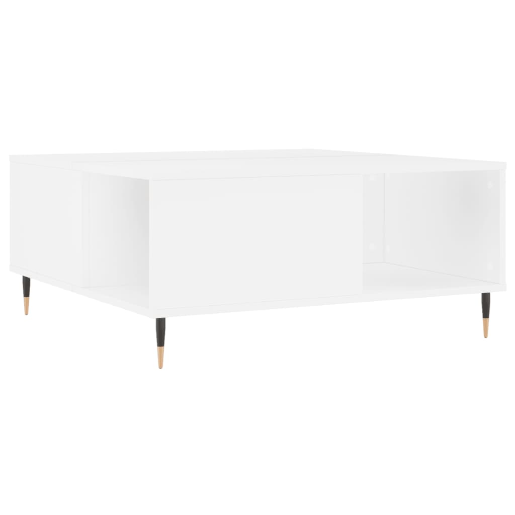vidaXL Couchtisch Weiß 80x80x36,5 cm Holzwerkstoff