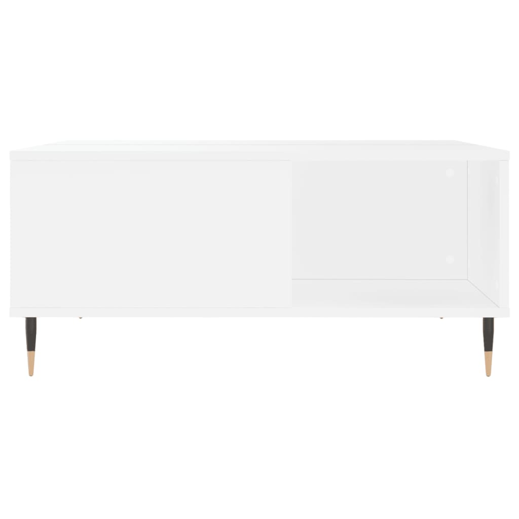 vidaXL Couchtisch Weiß 80x80x36,5 cm Holzwerkstoff