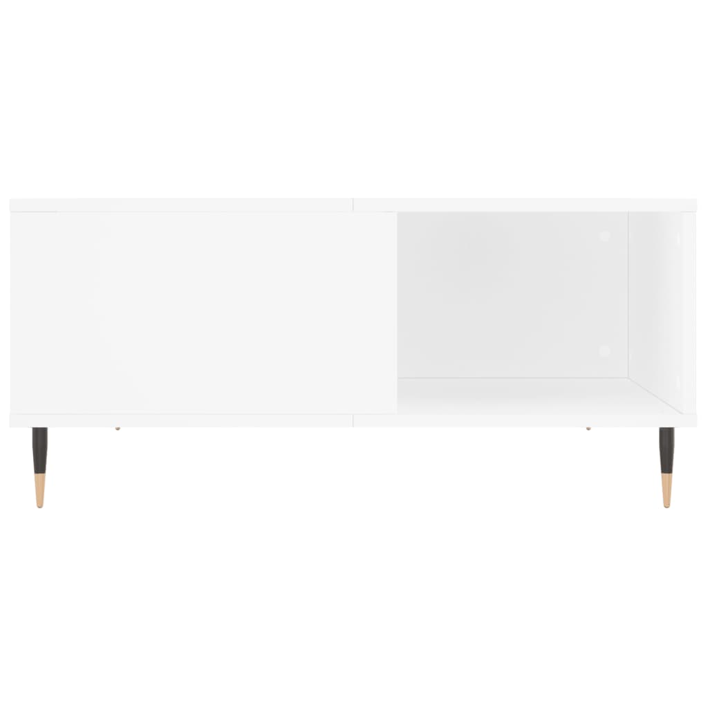 vidaXL Couchtisch Weiß 80x80x36,5 cm Holzwerkstoff