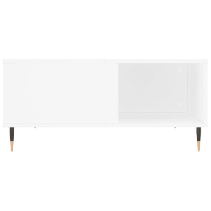 vidaXL Couchtisch Weiß 80x80x36,5 cm Holzwerkstoff