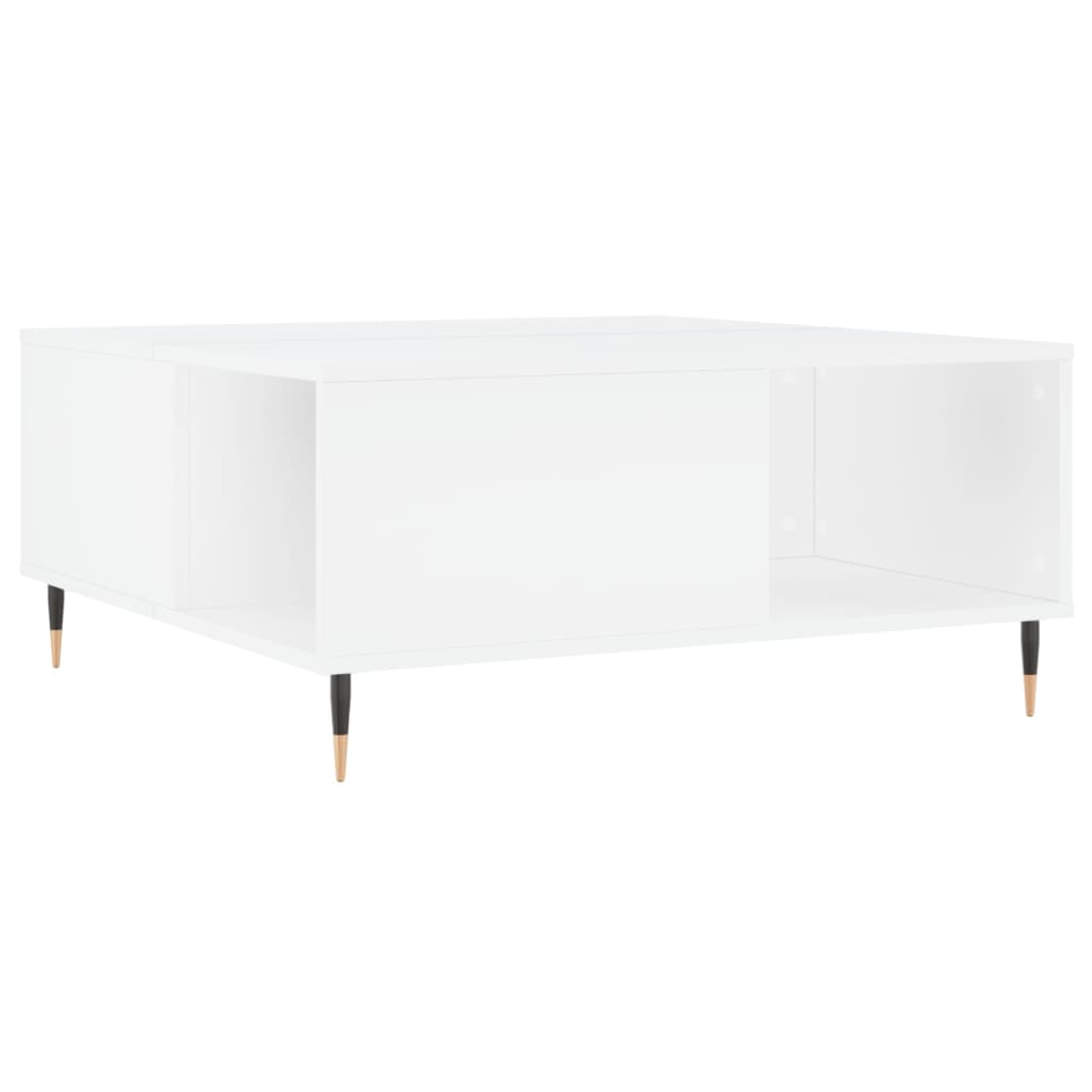 vidaXL Couchtisch Weiß 80x80x36,5 cm Holzwerkstoff