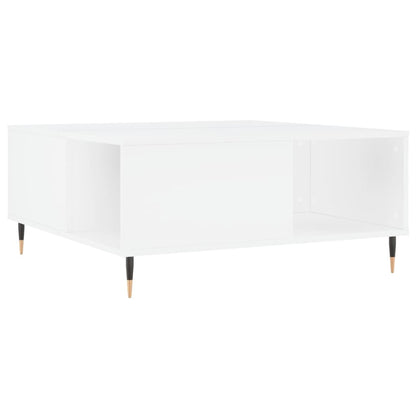vidaXL Couchtisch Weiß 80x80x36,5 cm Holzwerkstoff