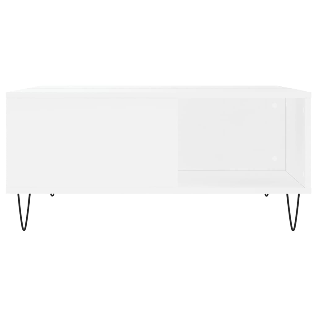vidaXL Couchtisch Weiß 80x80x36,5 cm Holzwerkstoff