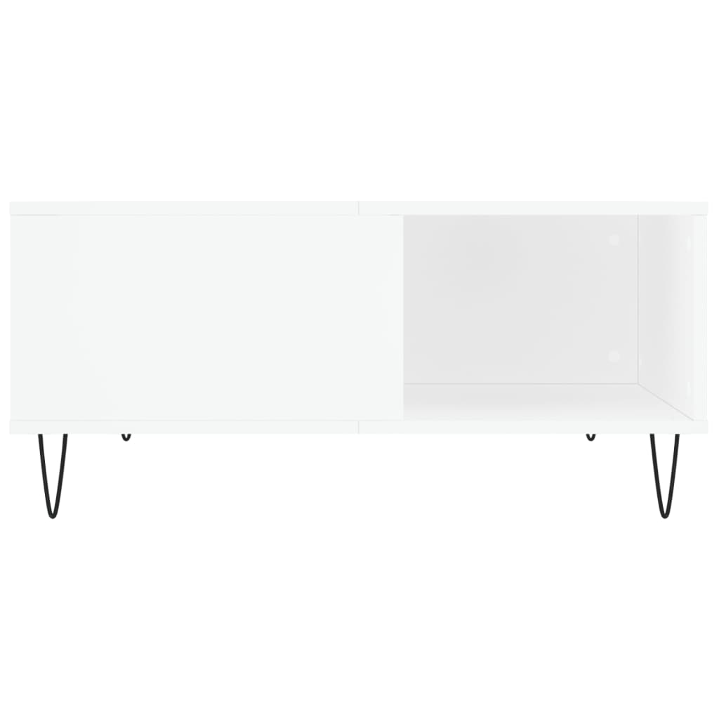 vidaXL Couchtisch Weiß 80x80x36,5 cm Holzwerkstoff