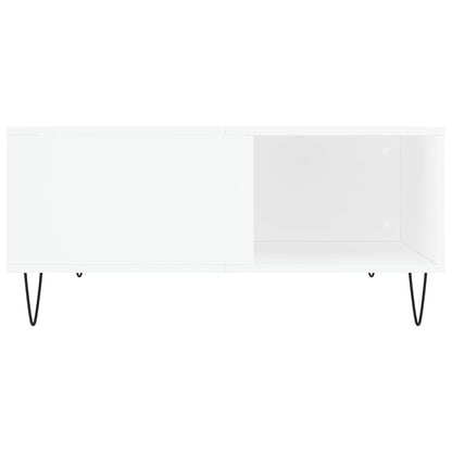 vidaXL Couchtisch Weiß 80x80x36,5 cm Holzwerkstoff