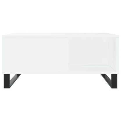 vidaXL Couchtisch Weiß 80x80x36,5 cm Holzwerkstoff