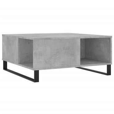 vidaXL Couchtisch Betongrau 80x80x36,5 cm Holzwerkstoff