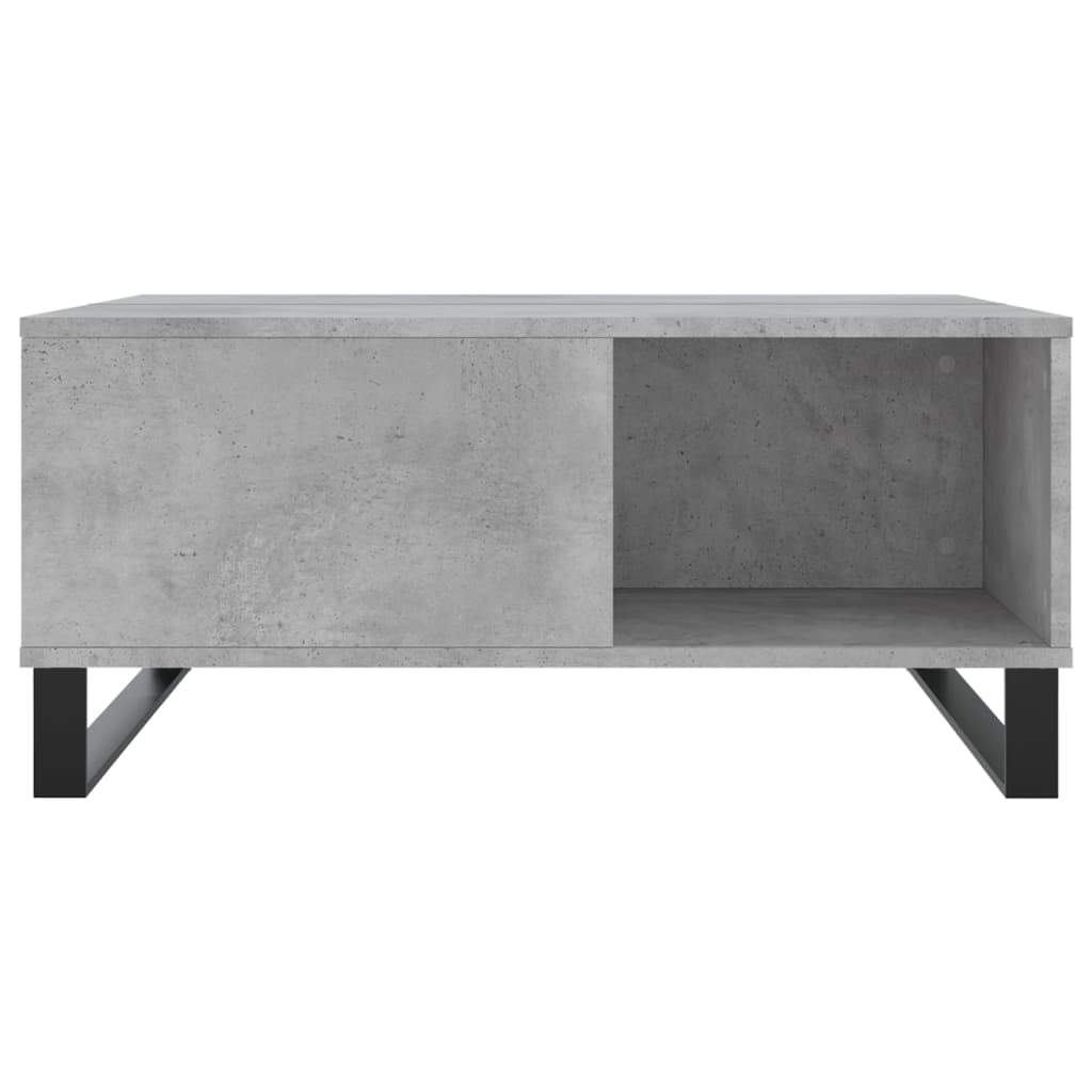 vidaXL Couchtisch Betongrau 80x80x36,5 cm Holzwerkstoff