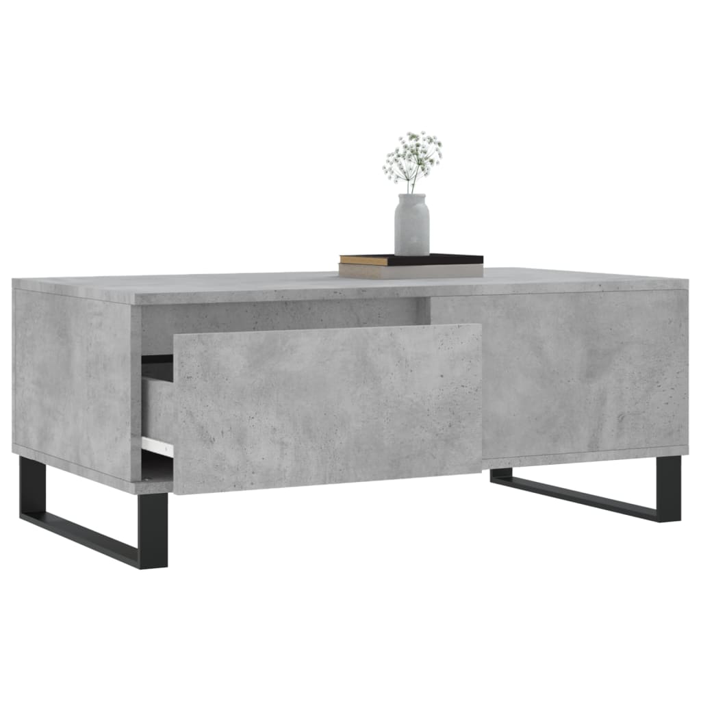 vidaXL Couchtisch Betongrau 90x50x36,5 cm Holzwerkstoff