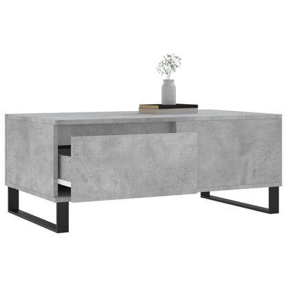 vidaXL Couchtisch Betongrau 90x50x36,5 cm Holzwerkstoff