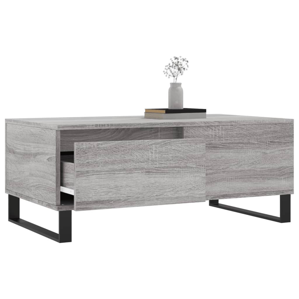 vidaXL Couchtisch Grau Sonoma 90x50x36,5 cm Holzwerkstoff