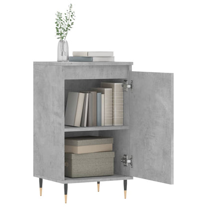 vidaXL Commodes 2 pcs Gris béton 40x35x70 cm Bois d'ingénierie