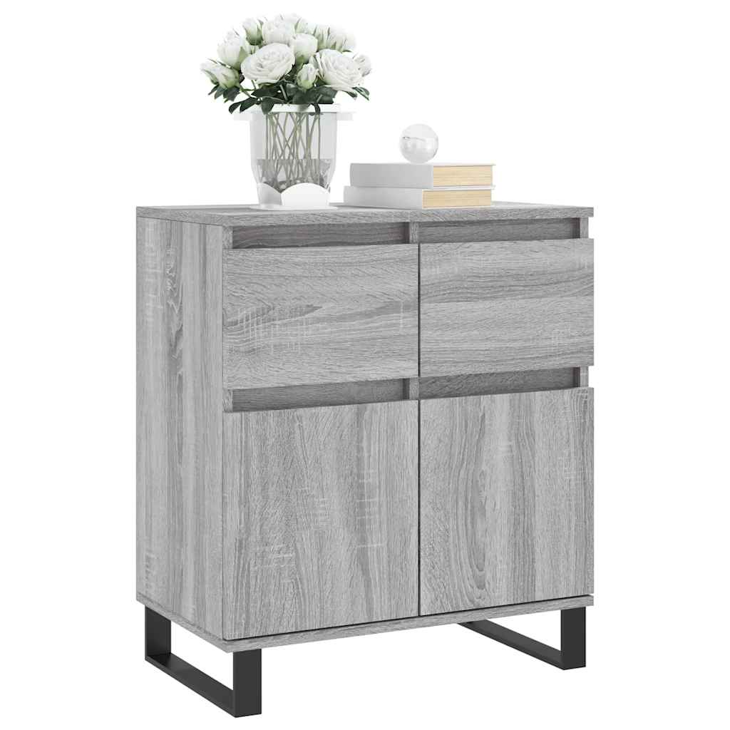 Sideboard Grau Sonoma 60x35x70 cm Holzwerkstoff