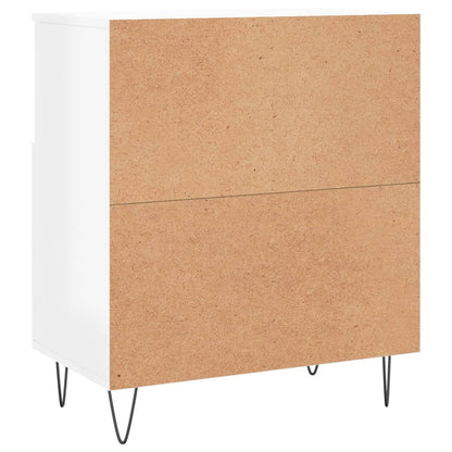 vidaXL Buffet haut brillant blanc 60x35x70 cm Bois d'ingénierie