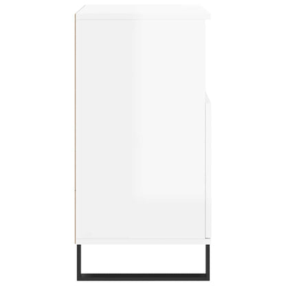 vidaXL Buffet haut brillant blanc 60x35x70 cm Bois d'ingénierie