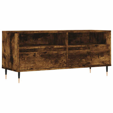 Meuble TV vidaXL chêne fumé 100x34,5x44,5 cm bois d'ingénierie