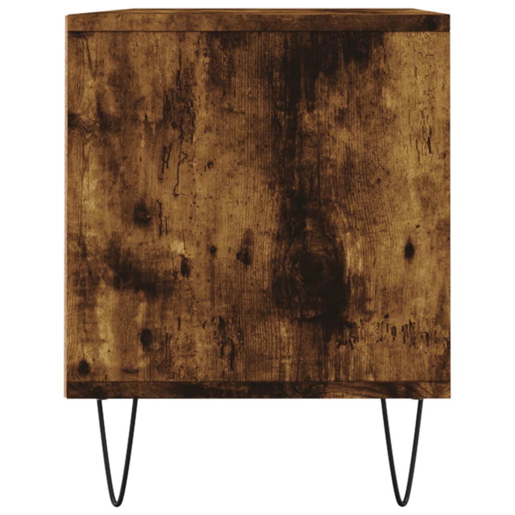 vidaXL TV-Schrank Räuchereiche 100x34,5x44,5 cm Holzwerkstoff