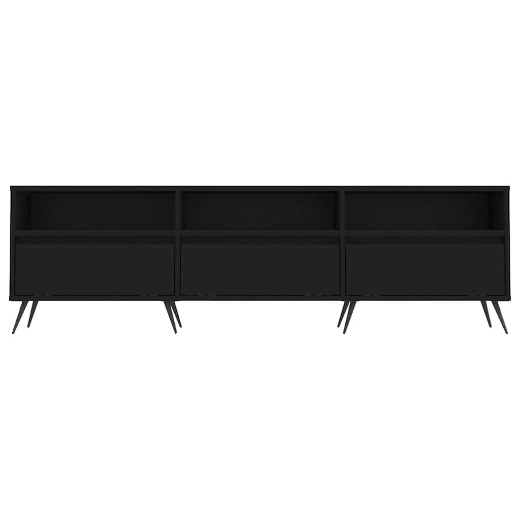 vidaXL TV-Schrank Schwarz 150x30x44,5 cm Holzwerkstoff