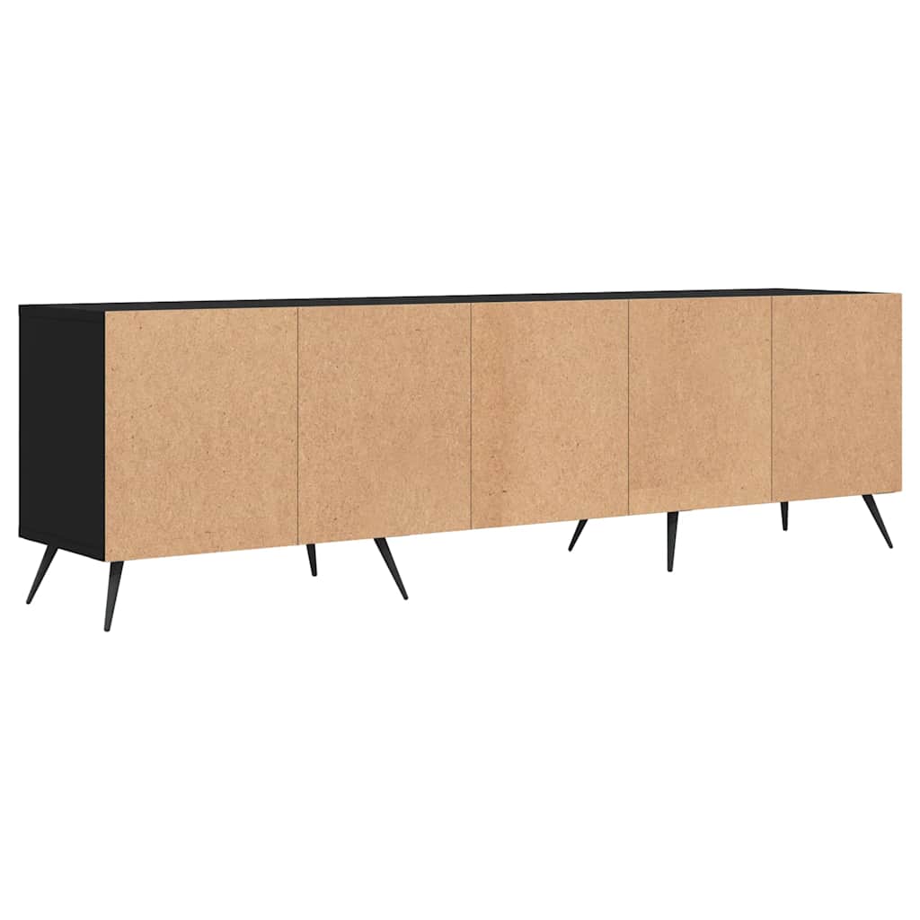vidaXL TV-Schrank Schwarz 150x30x44,5 cm Holzwerkstoff