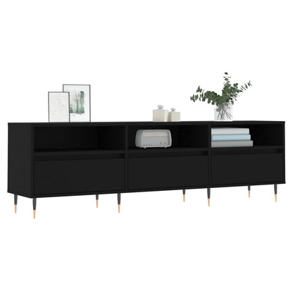 vidaXL TV-Schrank Schwarz 150x30x44,5 cm Holzwerkstoff