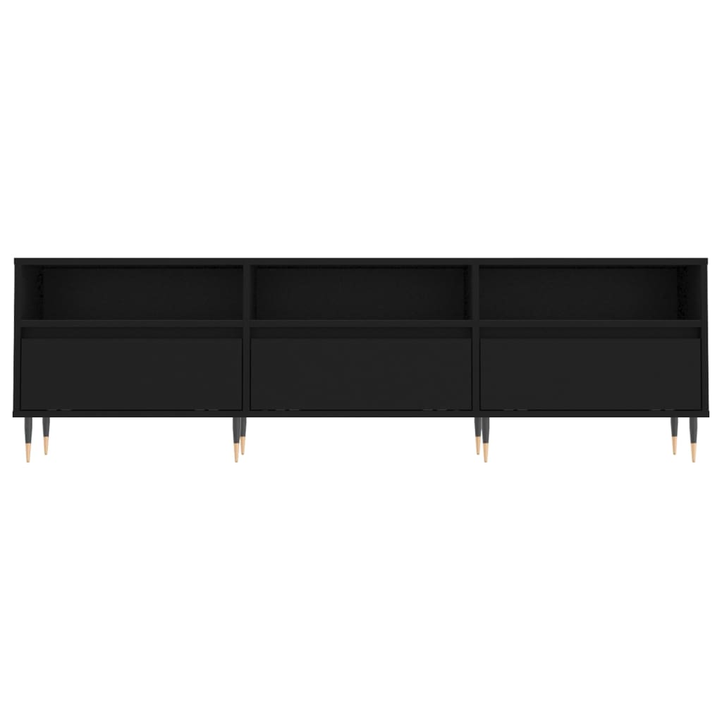 vidaXL TV-Schrank Schwarz 150x30x44,5 cm Holzwerkstoff
