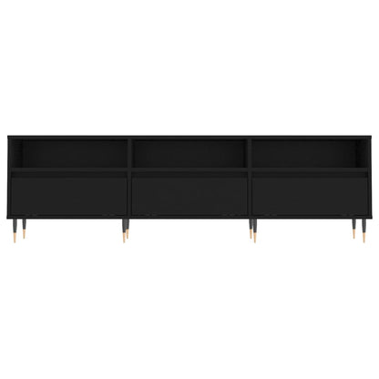 vidaXL TV-Schrank Schwarz 150x30x44,5 cm Holzwerkstoff