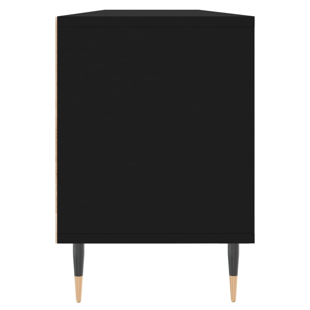 vidaXL TV-Schrank Schwarz 150x30x44,5 cm Holzwerkstoff