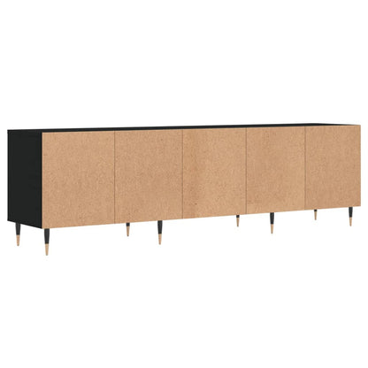 vidaXL TV-Schrank Schwarz 150x30x44,5 cm Holzwerkstoff