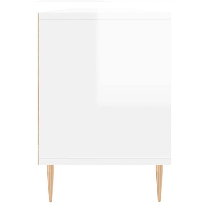 vidaXL TV-Schrank Hochglanz-Weiß 150x30x44,5 cm Holzwerkstoff