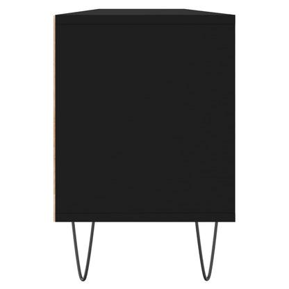 vidaXL Meuble TV Noir 150x30x44,5 cm Bois d'ingénierie