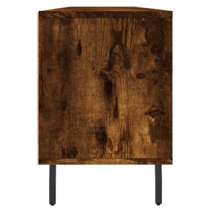 vidaXL Meuble TV chêne fumé 150x30x44,5 cm bois d'ingénierie
