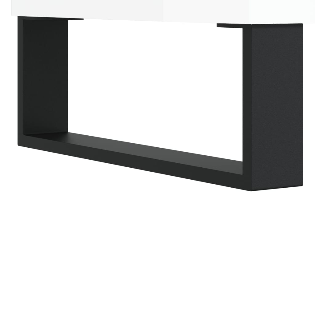 vidaXL TV-Schrank Hochglanz-Weiß 150x30x44,5 cm Holzwerkstoff