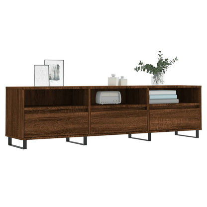 vidaXL Meuble TV Chêne Marron 150x30x44,5 cm Bois d'ingénierie