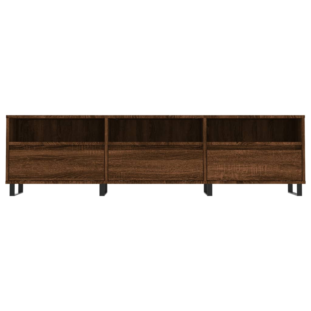 vidaXL Meuble TV Chêne Marron 150x30x44,5 cm Bois d'ingénierie
