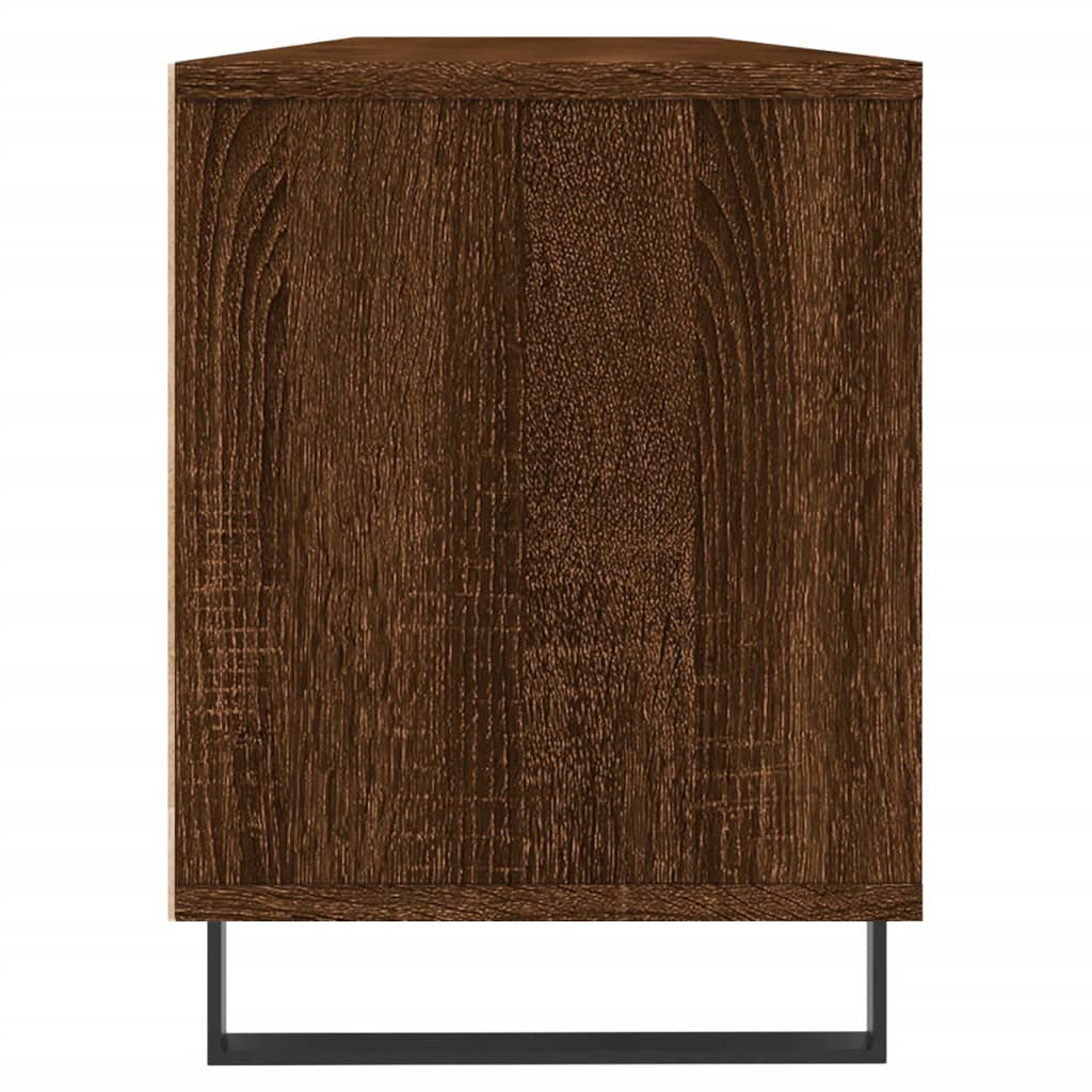 vidaXL Meuble TV Chêne Marron 150x30x44,5 cm Bois d'ingénierie