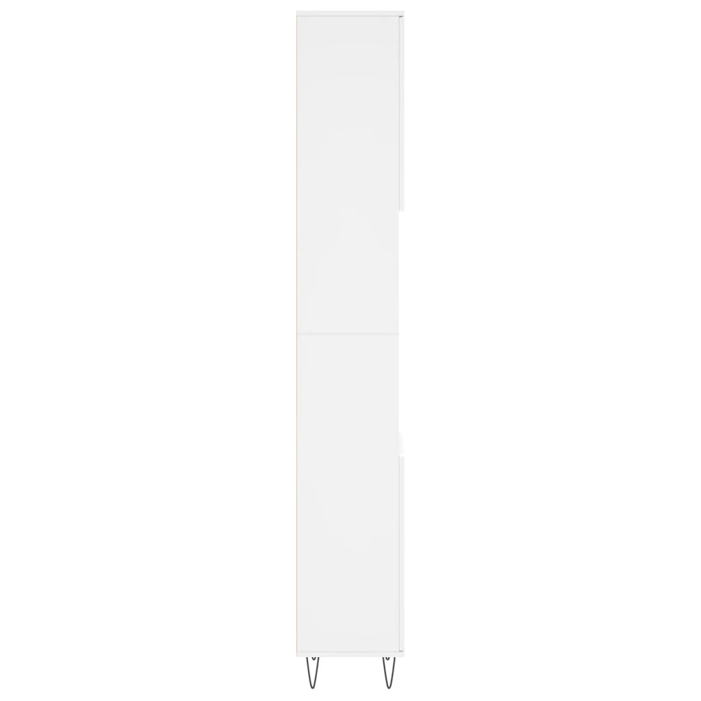 vidaXL Badschrank Weiß 30x30x190 cm Holzwerkstoff