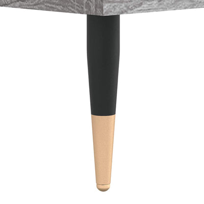 vidaXL Badschrank Grau Sonoma 30x30x100 cm Holzwerkstoff
