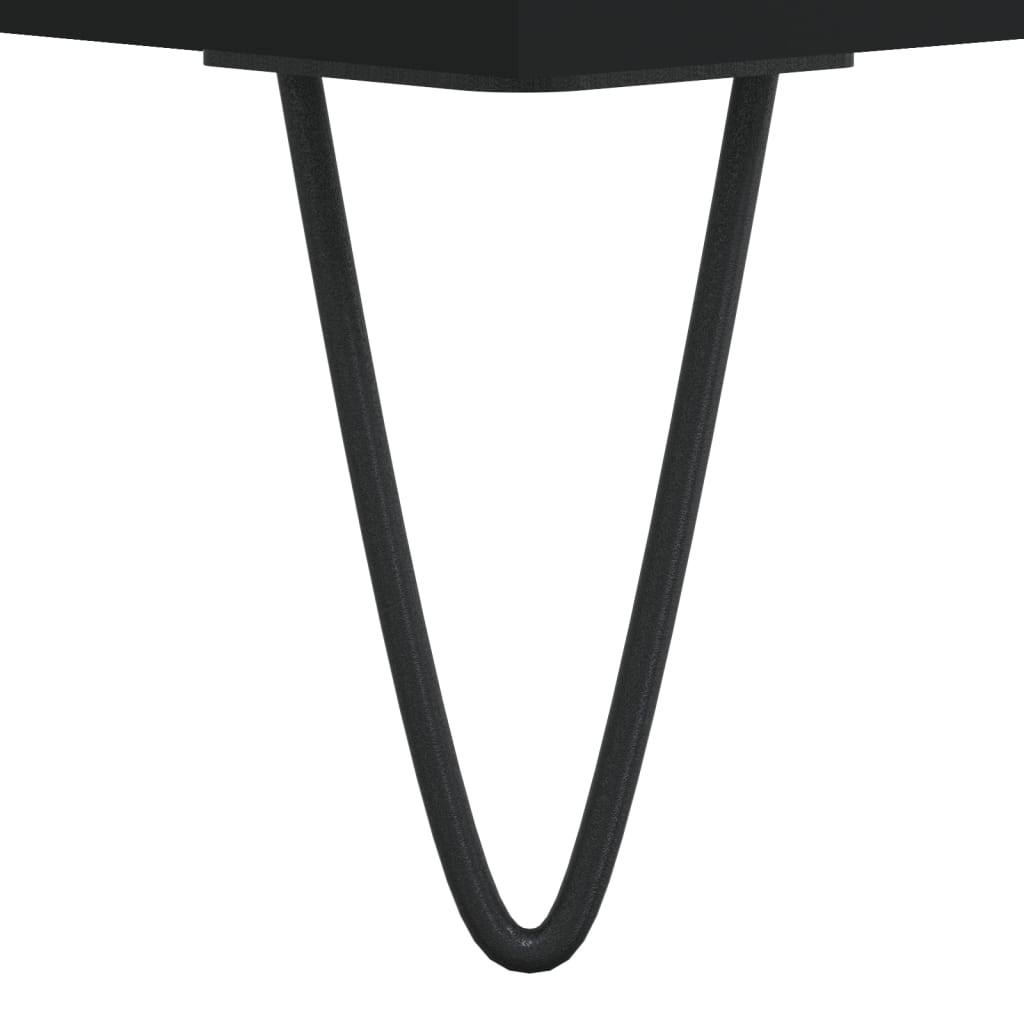 vidaXL Badschrank Schwarz 30x30x100 cm Holzwerkstoff