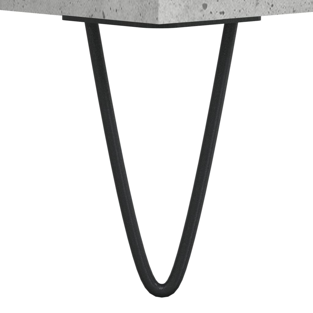 vidaXL Meuble de salle de bain gris béton 30x30x100 cm en bois d'ingénierie